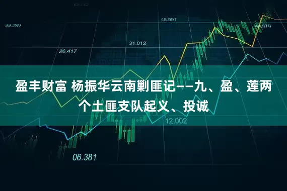 盈丰财富 杨振华云南剿匪记——九、盈、莲两个土匪支队起义、投诚